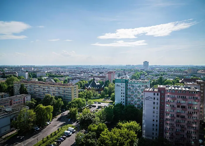 Hanza Tower 14th Floor Cityview, Balcony, Sauna, Pool, Jacuzzi Daire Szczecin